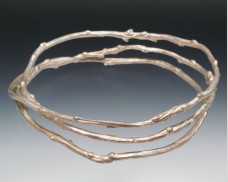 Triple wrap twig bangle