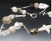 SS twig necklace with pearl & granite