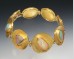Disc bracelet with opals