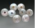 Pearl stud with gemstones