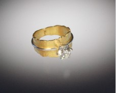 Solitaire wrap ring