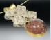 Granite X & rutilated quartz pendant