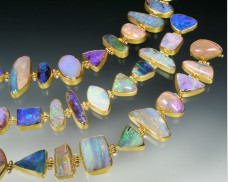 22K gold opal bracelet