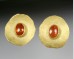 Gemstone disc earrings