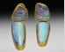 Hinged opal earrings