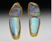 Hinged opal earrings