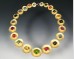 Gemstone disc necklace