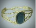 Tourmaline hinged bracelet