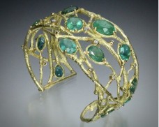 Emerald and Diamond Cuff