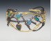 Opal and oxidized twig cuff