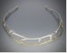 Gold and silver twig neck collar