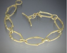 Twig heavy chain bracelet