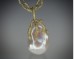 South Sea pearl twig pendant