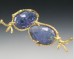 Rose cut tanzanite earrings