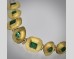 Emerald disc bracelet