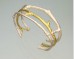 Mixed Metal Twig Cuff - Gold & Silver