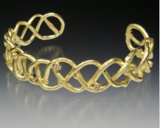 Woven twig bracelet