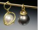 Twig pearl pendants