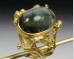 Tourmaline cabochon twig ring