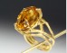 Twig ring with citrine