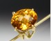 Twig ring with citrine