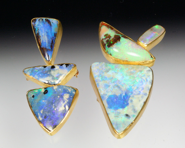 Stacking opal pendant